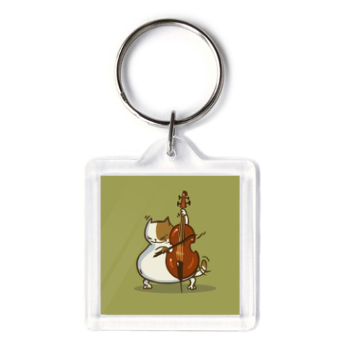 Брелок с принтом Пятничный Котик №24