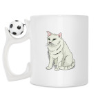 Кружка с футбольным мячиком