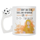 Кружка с футбольным мячиком