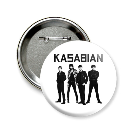 Значок 58мм с принтом Kasabian