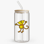 Банка с бамбуковой крышкой