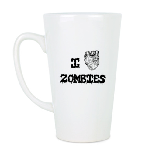 Чашка Латте I love zombies