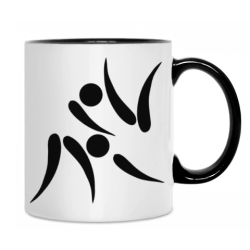 Кружка с принтом Дзюдо