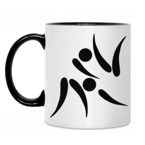 Кружка с принтом Дзюдо