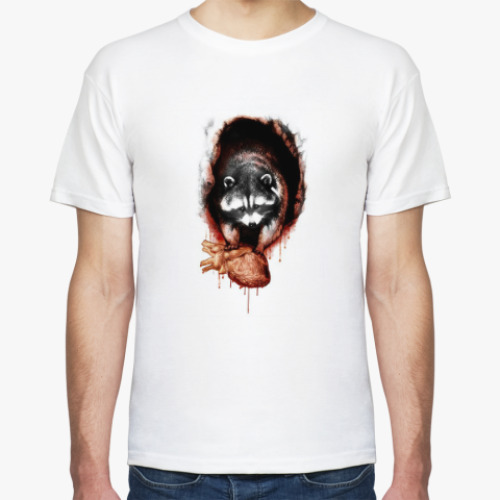 Футболка с принтом Енот-полоскун