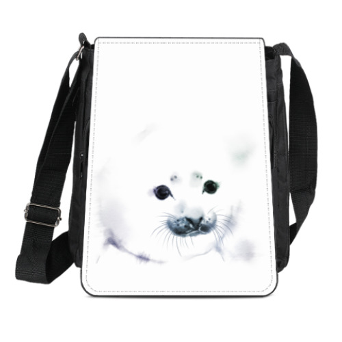 Сумка-планшет с принтом Малыш тюлень