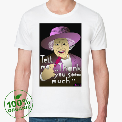 Футболка из органик-хлопка с принтом  для юмористов