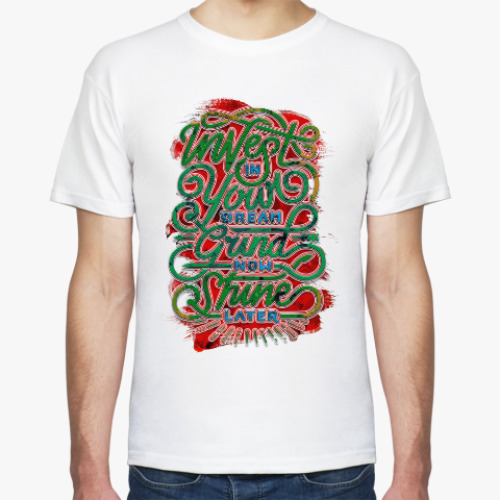 Футболка с принтом Motivational quote