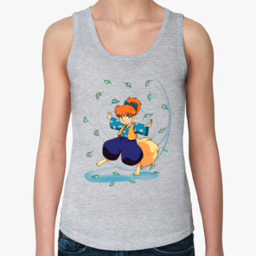 Женская майка с принтом Inuyasha. Shippo-chan