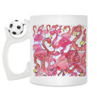 Кружка с футбольным мячиком