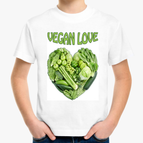 Детская футболка с принтом Вегетарианцы рулят!