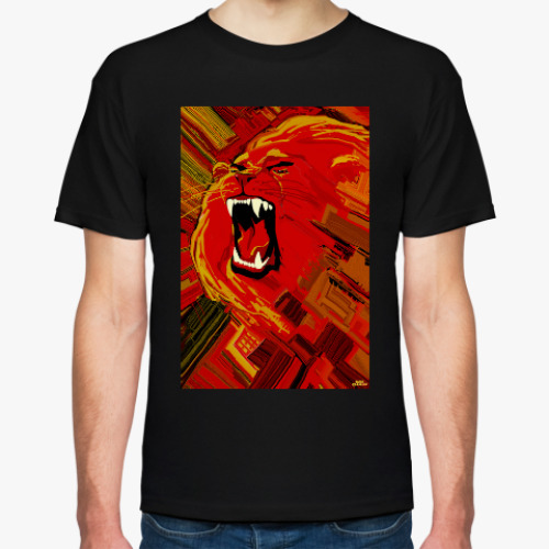 Футболка Лев Огонь