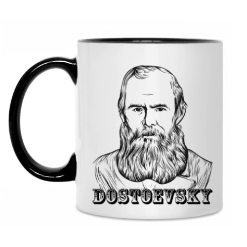 Кружка с принтом Достоевский