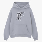 Толстовка худи оверсайз