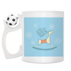 Кружка с футбольным мячиком