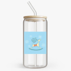 Банка с бамбуковой крышкой