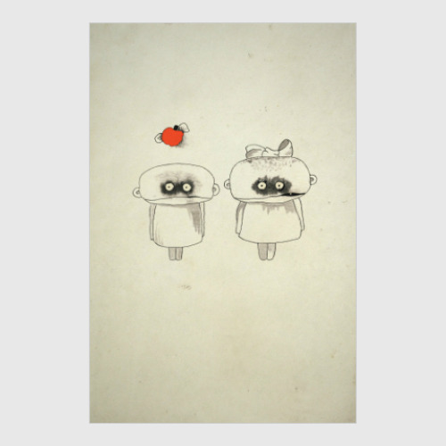 Постер с принтом Он и Она