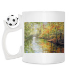 Кружка с футбольным мячиком