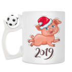 Кружка с футбольным мячиком