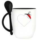 Кружка с ложкой