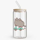 Банка с бамбуковой крышкой