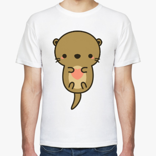 Футболка с принтом Выдра