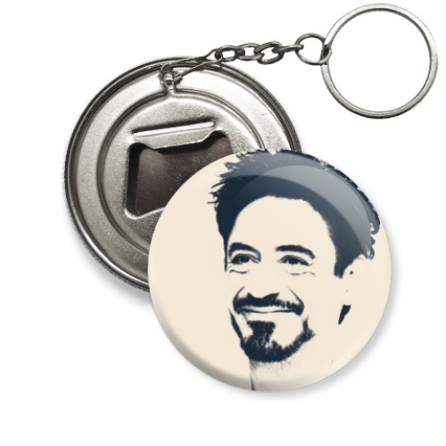 Брелок-открывашка с принтом Роберт Дауни мл