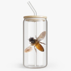 Банка с бамбуковой крышкой