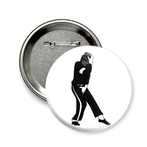 Значок 58мм с принтом Michael Jackson