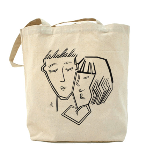 Сумка шоппер с принтом Любовь