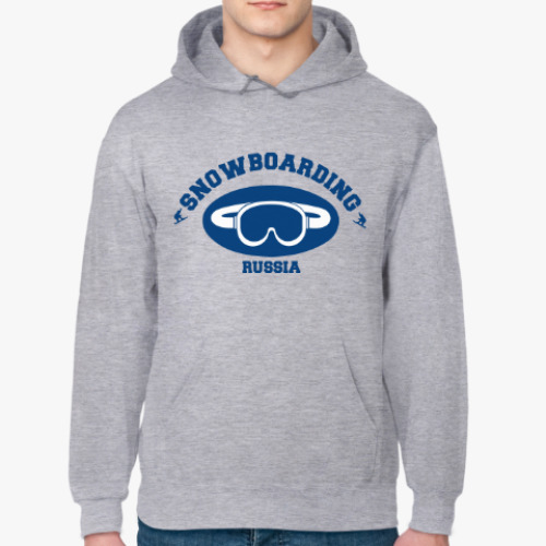 Толстовка худи с принтом Сноуборд Snowboarding