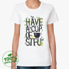 Женская футболка органик