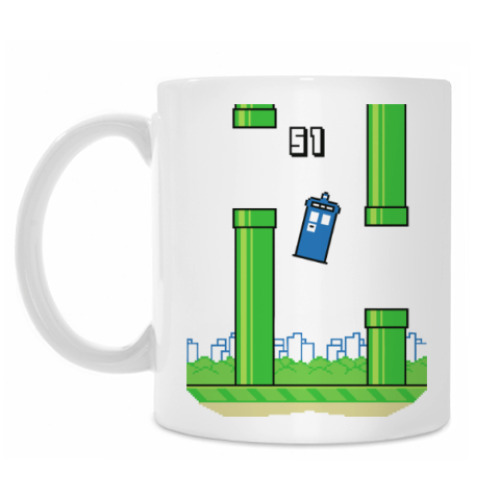 Кружка с принтом Тардис (Доктор Кто)