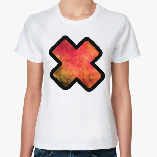 Классическая футболка с принтом Galaxy X