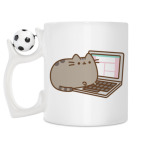 Кружка с футбольным мячиком