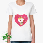 Женская футболка органик