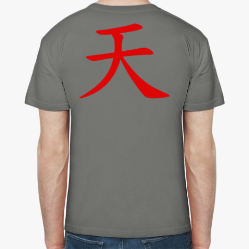 Футболка с принтом Street Fighter - Akuma, 'Небо'