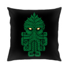 Подушка 35x35 см с цветной обратной стороной Ктулху