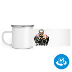 Кружка металлическая белая (круговая запечатка)