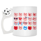 Кружка с футбольным мячиком