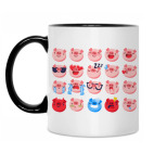 Кружка двухцветная