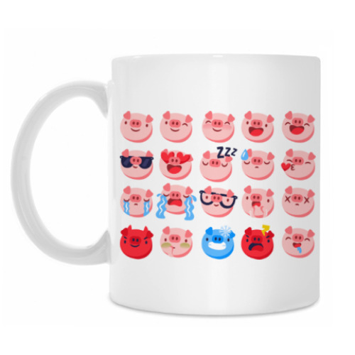 Кружка с принтом Год свиньи