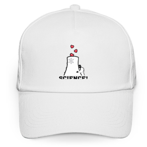 Кепка бейсболка с принтом atomicLove Science!