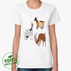 Женская футболка органик