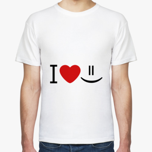 Футболка I love smile