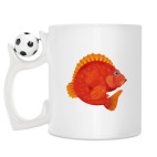 Кружка с футбольным мячиком