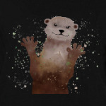 Выдра и брызги