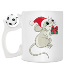 Кружка с футбольным мячиком