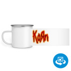 Кружка металлическая белая (круговая запечатка)