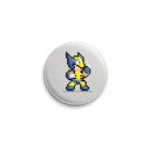 Значок 25 мм росомаха 8 бит